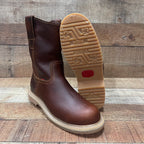 Men's Work Boots Light Pull On Genuine Leather Resistant Round Toe Durable Est. 104/105