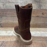 Men's Work Boots Light Pull On Genuine Leather Resistant Round Toe Durable Est. 104/105