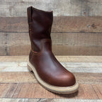 Men's Work Boots Light Pull On Genuine Leather Resistant Round Toe Durable Est. 104/105
