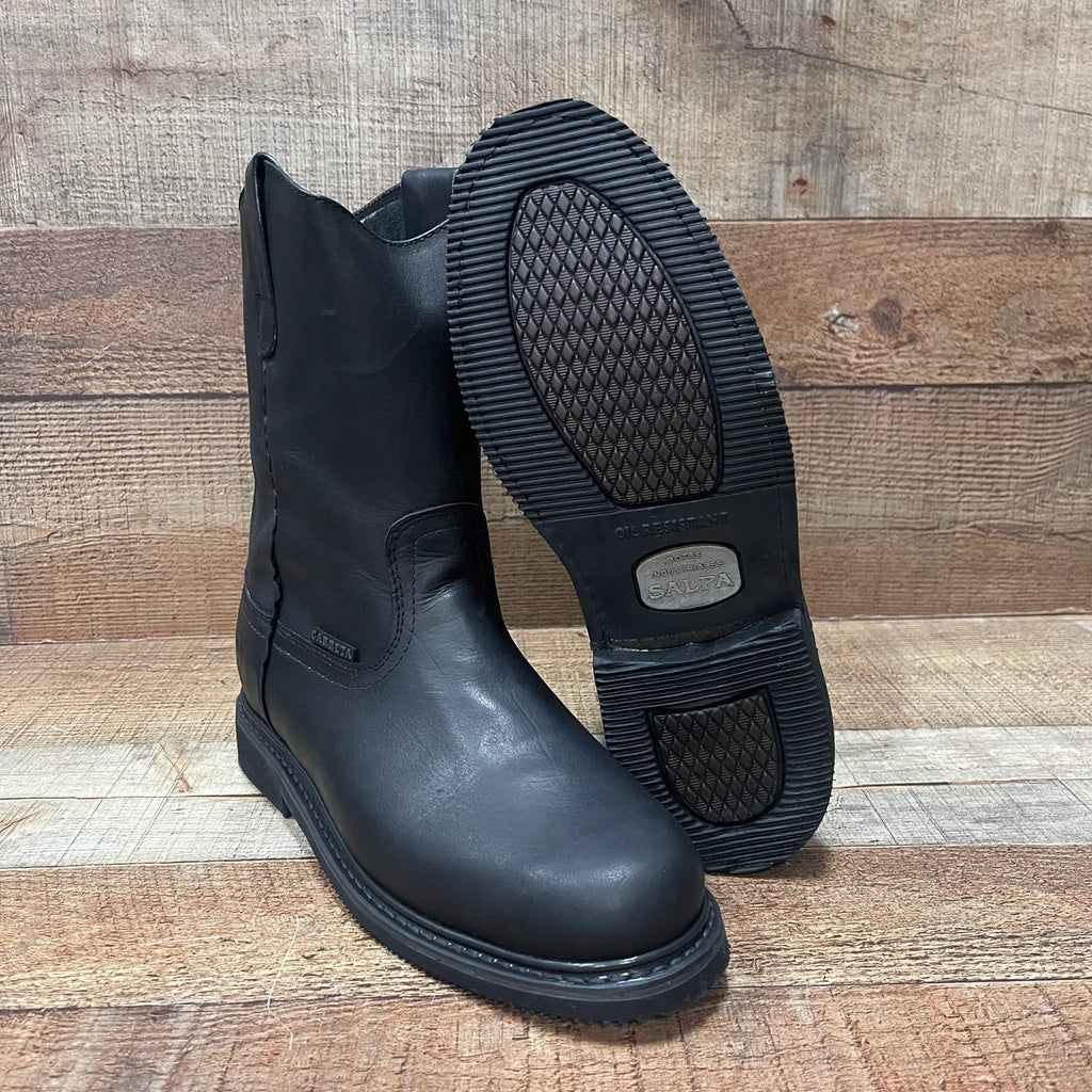 Men's Work Boots Ruper Genuine Leather Oil Water Resistant Est. 300 Black