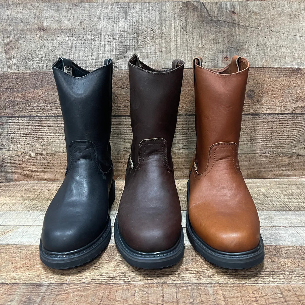 Men's Work Boots Ruper Genuine Leather Oil Water Resistant Est. 300 Gold