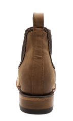 Women´s Silverton Ellie All Leather Wide Square Toe Short Boots-Tobacco