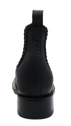 Women´s Silverton Ellie All Leather Wide Square Toe Short Boots-Black