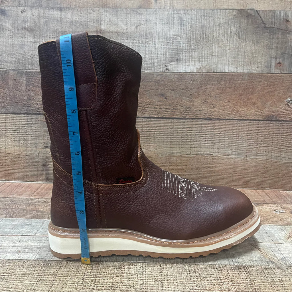 Men's Square Steel Toe Cowboy Style Double Density Sole Work Boot Est. B-34
