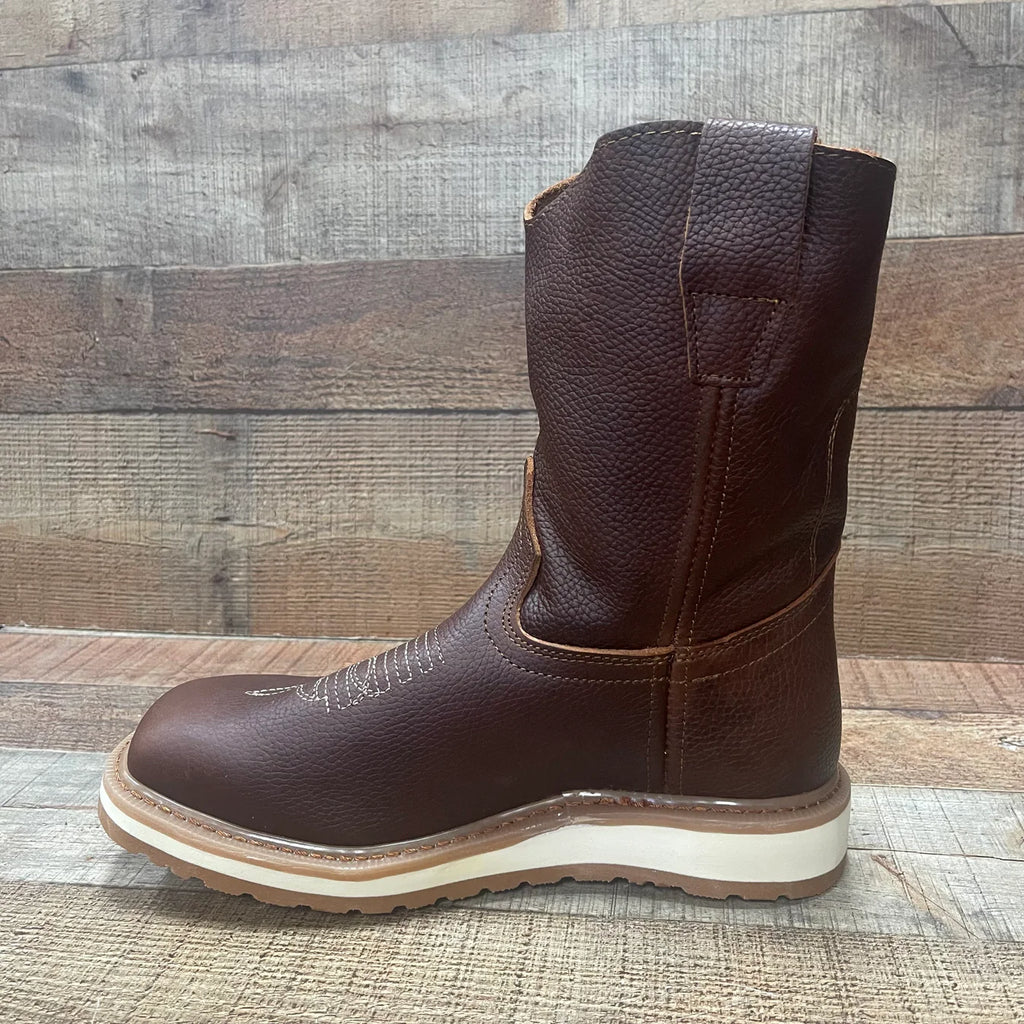 Men's Square Steel Toe Cowboy Style Double Density Sole Work Boot Est. B-34