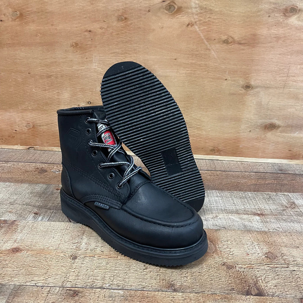 Men's Work Boots Genuine Leather Oil Water Resistant Strong and Light Weight Soles Est. 250 Black