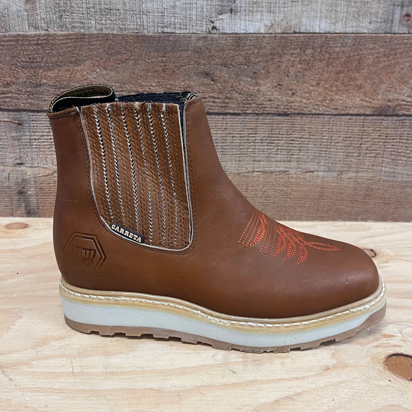 Men's Western Leather Lightweight Square Toe Work Ankle Boot Est. 905