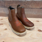 Men's Western Leather Lightweight Square Toe Work Ankle Boot Est. 905
