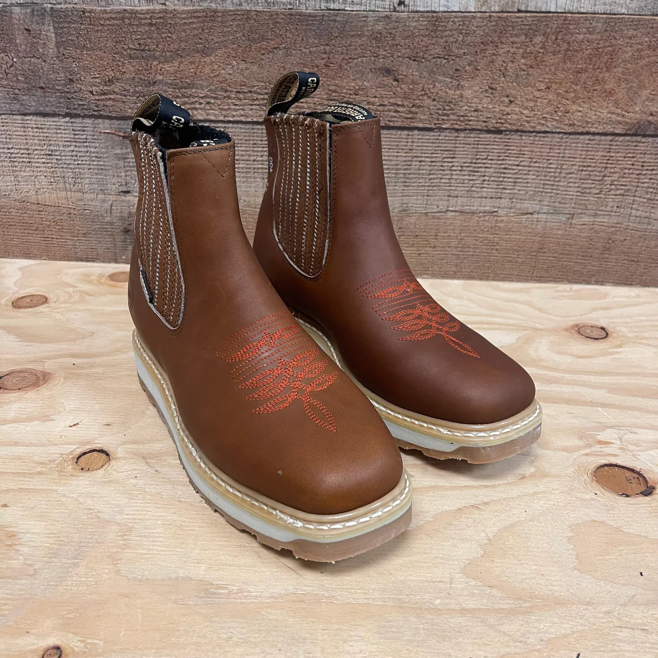 Men's Western Leather Lightweight Square Toe Work Ankle Boot Est. 905