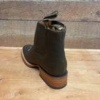 Men's Western Rodeo Ankle Boot Leather Sole Embroidered Design Genuine Crazy Leather