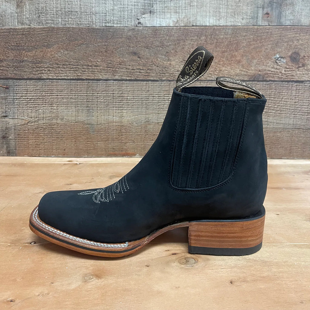 Men's Western Rodeo Ankle Boot Leather Sole Embroidered Design Est. 356