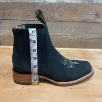 Men's Western Rodeo Ankle Boot Leather Sole Embroidered Design Est. 356