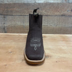 Men's Western Rodeo Ankle Boot Leather Sole Embroidered Est. 712 Moka