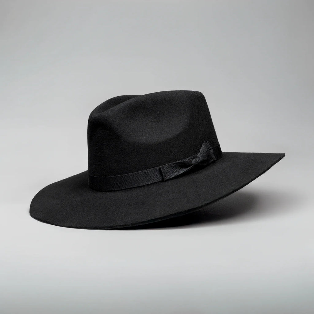 Men’s Rodeo Cartie T50X Indiana Style Texana Cowboy 50% Wool  Felt Hat - Black