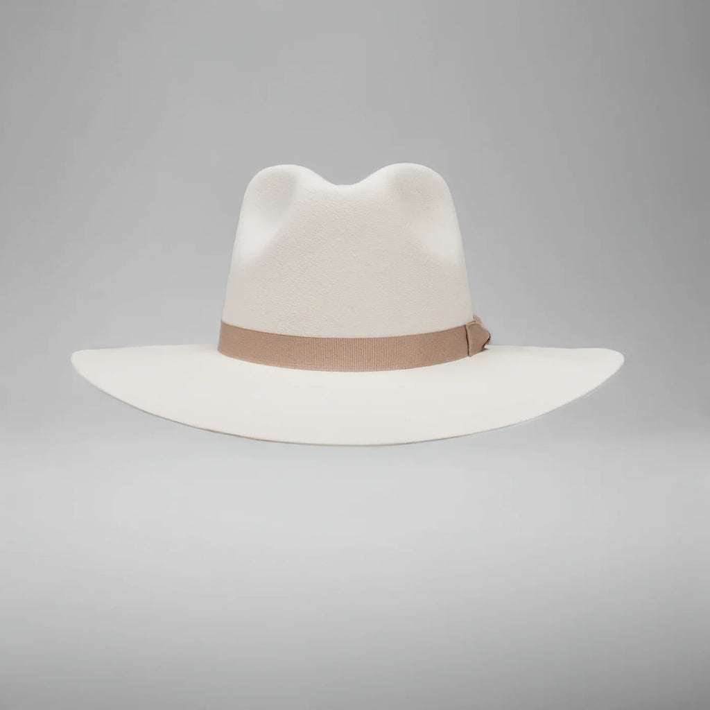 Men’s Rodeo Cartie T50X Indiana Style Texana Cowboy 50% Wool  Felt Hat - Bone