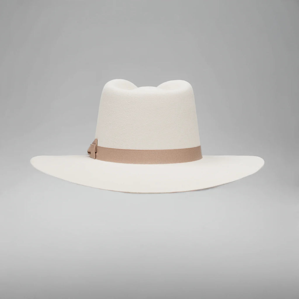 Men’s Rodeo Cartie T50X Indiana Style Texana Cowboy 50% Wool  Felt Hat - Bone