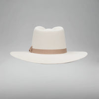 Men’s Rodeo Cartie T50X Indiana Style Texana Cowboy 50% Wool  Felt Hat - Bone