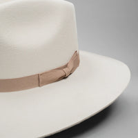 Men’s Rodeo Cartie T50X Indiana Style Texana Cowboy 50% Wool  Felt Hat - Bone