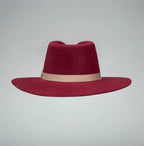 Men’s Rodeo Cartie T50X Indiana Style Texana Cowboy 50% Wool  Felt Hat - Wine