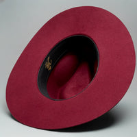 Men’s Rodeo Cartie T50X Indiana Style Texana Cowboy 50% Wool  Felt Hat - Wine