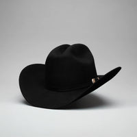 Men’s Rodeo Cartie T100X Julion Style Texana Cowboy Felt Hat - Black
