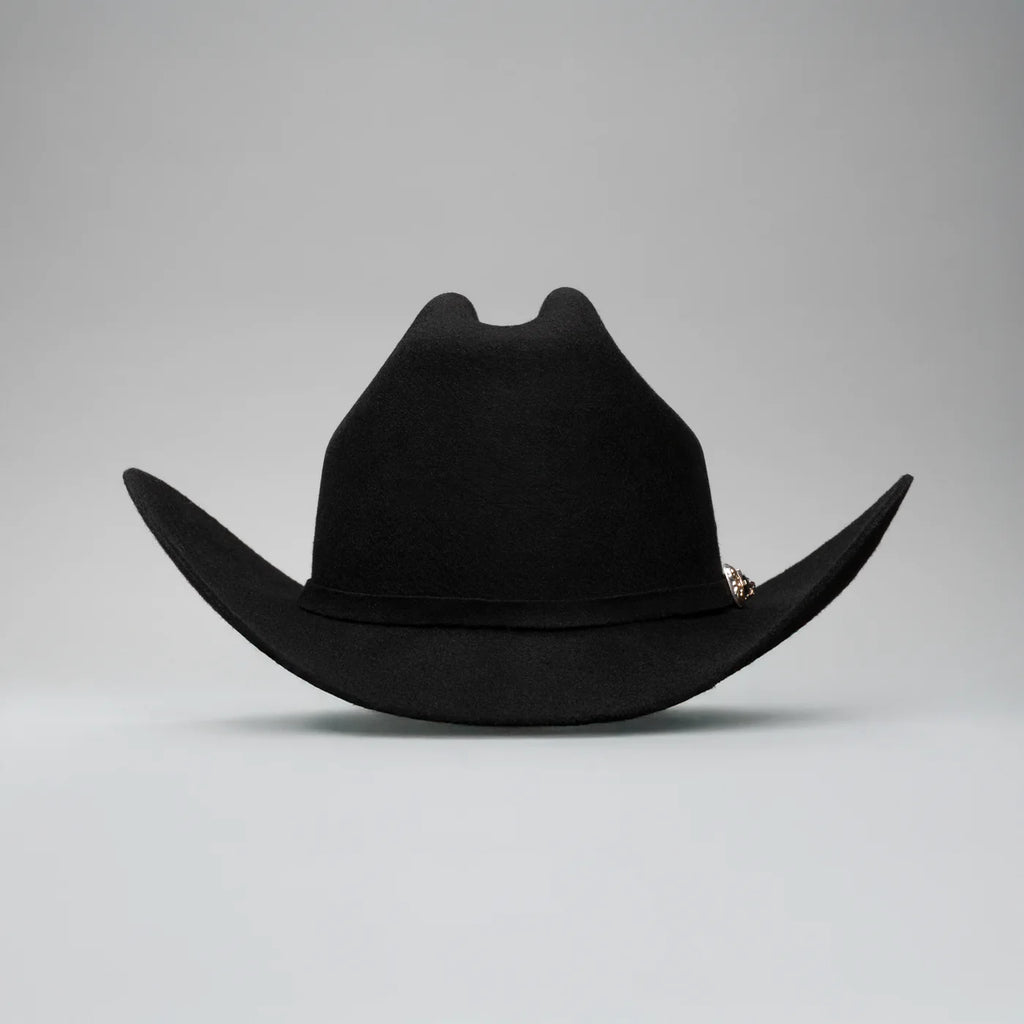 Men’s Rodeo Cartie T50X Julion Style Texana Cowboy Felt Hat - Black