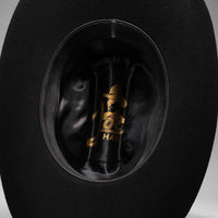 Men’s Rodeo Cartie T50X Julion Style Texana Cowboy Felt Hat - Black