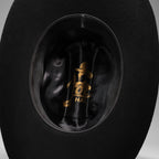 Men’s Rodeo Cartie T100X Julion Style Texana Cowboy Felt Hat - Black