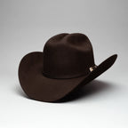 Men’s Rodeo Cartie T50X Julion Style Texana Cowboy Felt Hat - Brown