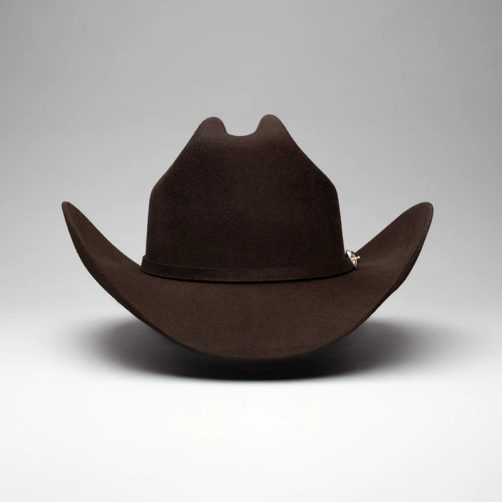 Men’s Rodeo Cartie T50X Julion Style Texana Cowboy Felt Hat - Brown