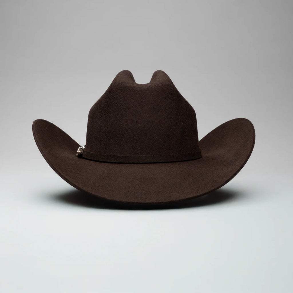 Men’s Rodeo Cartie T50X Julion Style Texana Cowboy Felt Hat - Brown