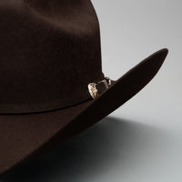 Men’s Rodeo Cartie T50X Julion Style Texana Cowboy Felt Hat - Brown