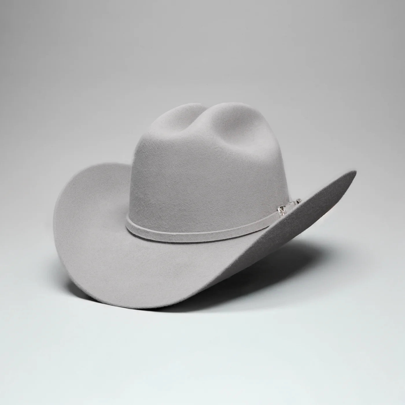 Men’s Rodeo Cartie T50X Julion Style Texana Cowboy Felt Hat - Silver