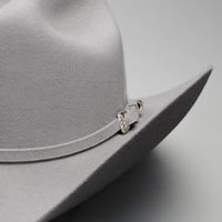 Men’s Rodeo Cartie T50X Julion Style Texana Cowboy Felt Hat - Silver