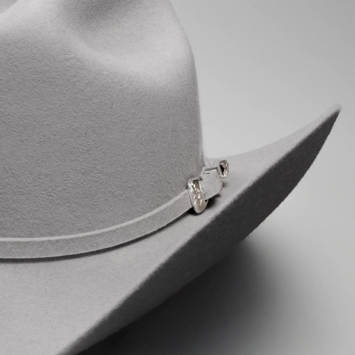 Men’s Rodeo Cartie T50X Julion Style Texana Cowboy Felt Hat - Silver