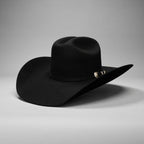 Men’s Rodeo Cartie JB 50X Texas Style Texana Cowboy Felt Hat - Black
