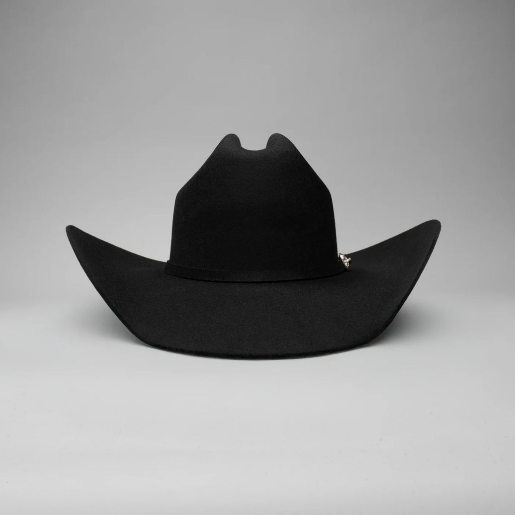 Men’s Rodeo Cartie JB 50X Texas Style Texana Cowboy Felt Hat - Black