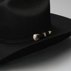Men’s Rodeo Cartie JB 50X Texas Style Texana Cowboy Felt Hat - Black