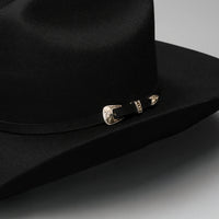Men’s Rodeo Cartie JB 50X Texas Style Texana Cowboy Felt Hat - Black