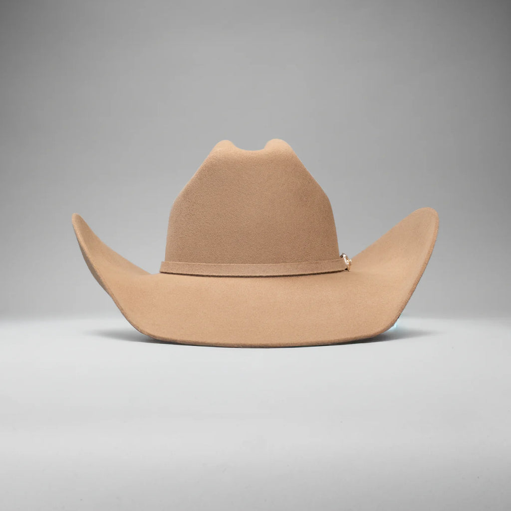 Men’s Rodeo Cartie JB 50X Texas Style Texana Cowboy Felt Hat - Camel
