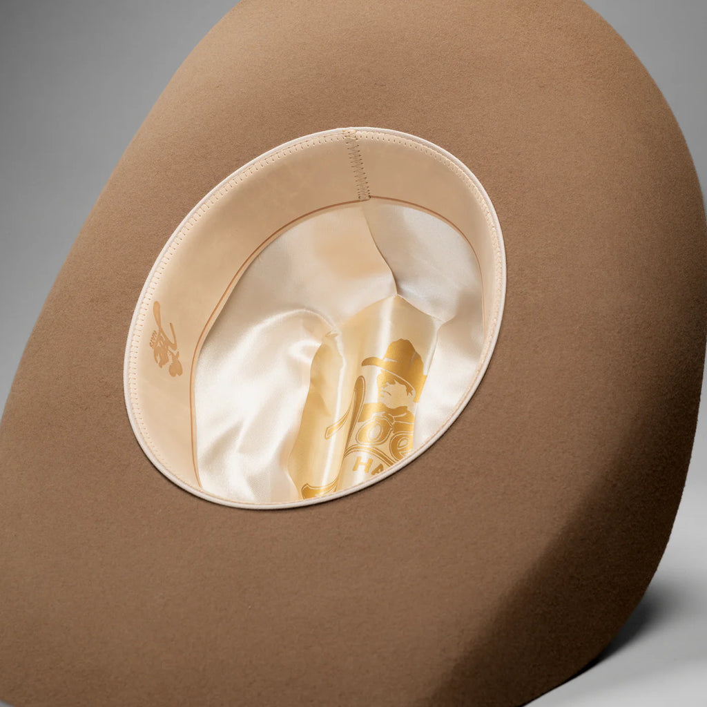 Men’s Rodeo Cartie JB 50X Texas Style Texana Cowboy Felt Hat - Camel