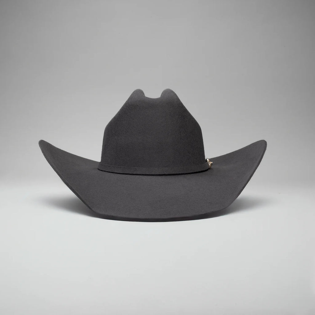 Men’s Rodeo Cartie JB 50X Texas Style Texana Cowboy Felt Hat - Granite