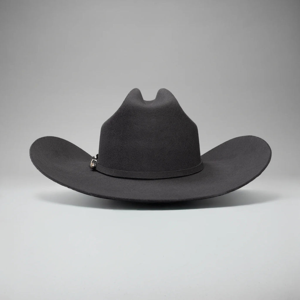 Men’s Rodeo Cartie JB 50X Texas Style Texana Cowboy Felt Hat - Granite