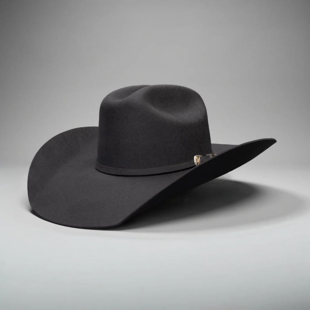 Men’s Rodeo Cartie JB 50X Texas Style Texana Cowboy Felt Hat - Granite