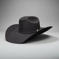 Men’s Rodeo Cartie JB 50X Texas Style Texana Cowboy Felt Hat - Granite