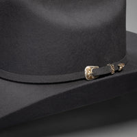 Men’s Rodeo Cartie JB 50X Texas Style Texana Cowboy Felt Hat - Granite