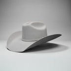 Men’s Rodeo Cartie JB 50X Texas Style Texana Cowboy Felt Hat - Silver