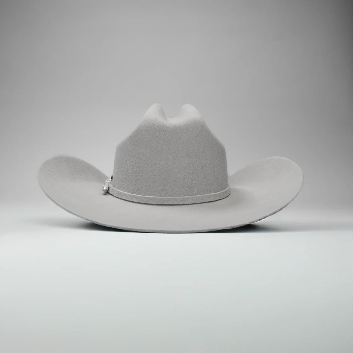 Men’s Rodeo Cartie JB 50X Texas Style Texana Cowboy Felt Hat - Silver