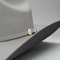 Men’s Rodeo Cartie JB 50X Texas Style Texana Cowboy Felt Hat - Silver
