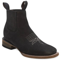 Women´s Silverton Jenny All Leather Wide Square Short Boots-Black
